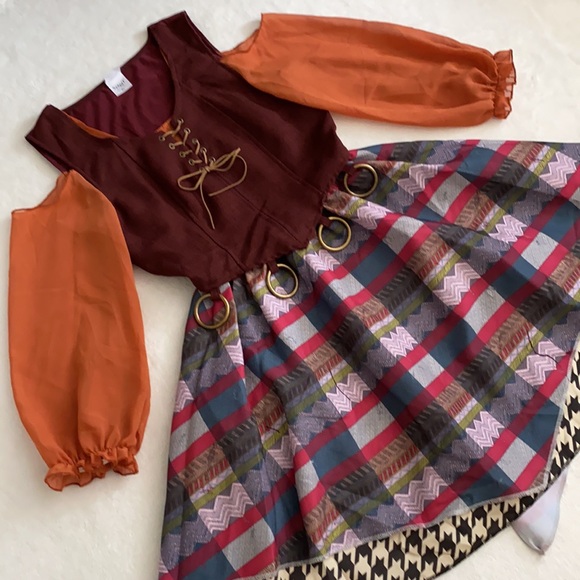 Spirit Kids Costume with Orange and Burgundy - Picture 2 of 16